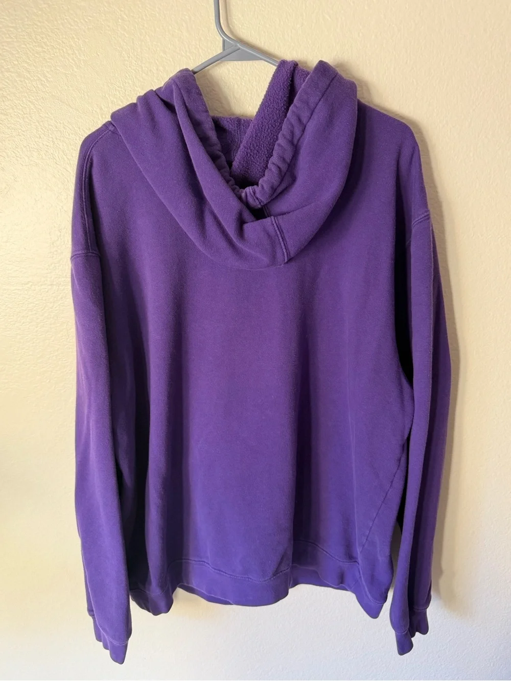 adidas Purple Hoodie with White Logo